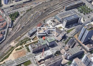 Nancy - Vue aérienne  vue de carte