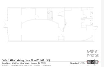 5161 San Felipe St, Houston, TX à louer Plan d’étage– Image 1 sur 1