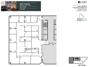 250 W Pratt St, Baltimore, MD à louer Plan d’étage– Image 1 sur 1