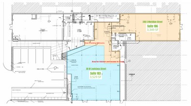 240 S Meridian St, Indianapolis, IN à louer Plan d’étage– Image 1 sur 1