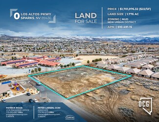 Plus de détails pour 0 Los Altos Parkway, Sparks, NV - Terrain à vendre