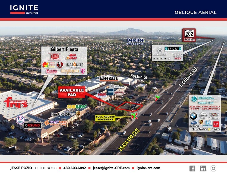 SEC Gilbert & Williams Field Rd, Gilbert, AZ à vendre - Photo de l’immeuble – Image 2 sur 6