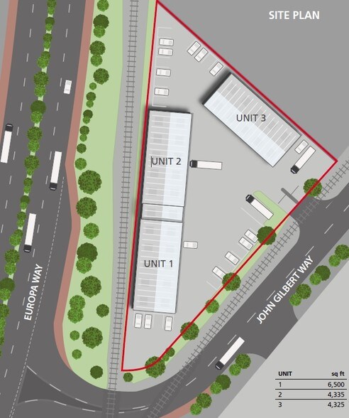 John Gilbert Way, Manchester à louer - Plan de site – Image 3 sur 6