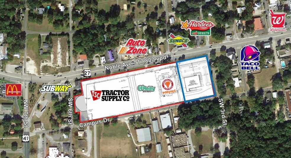 130 SW 3rd St, Williston, FL à vendre - Aérien – Image 1 sur 2