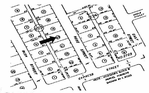 323 N Rose St, Anaheim, CA à vendre - Plan cadastral – Image 2 sur 2