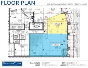 615-625 Queen Anne Ave N, Seattle, WA à louer Plan d’étage– Image 1 sur 1