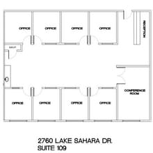2760 Lake Sahara Dr, Las Vegas, NV à louer Plan d’étage– Image 1 sur 9