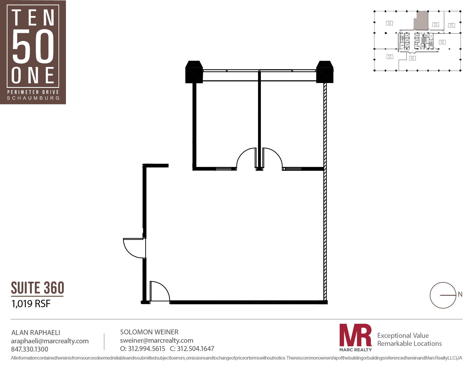 1051 Perimeter Dr, Schaumburg, IL à louer Plan d’étage– Image 1 sur 4