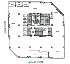 301 Howard St, San Francisco, CA à louer Plan d’étage– Image 1 sur 1