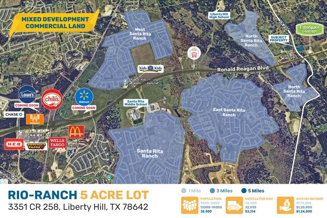 Plus de détails pour 3351 County Road 258, Liberty Hill, TX - Terrain à louer