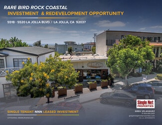 Plus de détails pour 5518 La Jolla Blvd, La Jolla, CA - Local commercial à vendre