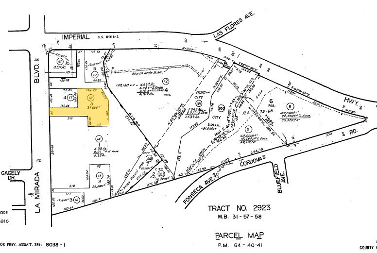 12740-12764 La Mirada Blvd, La Mirada, CA à louer - Plan cadastral – Image 2 sur 4
