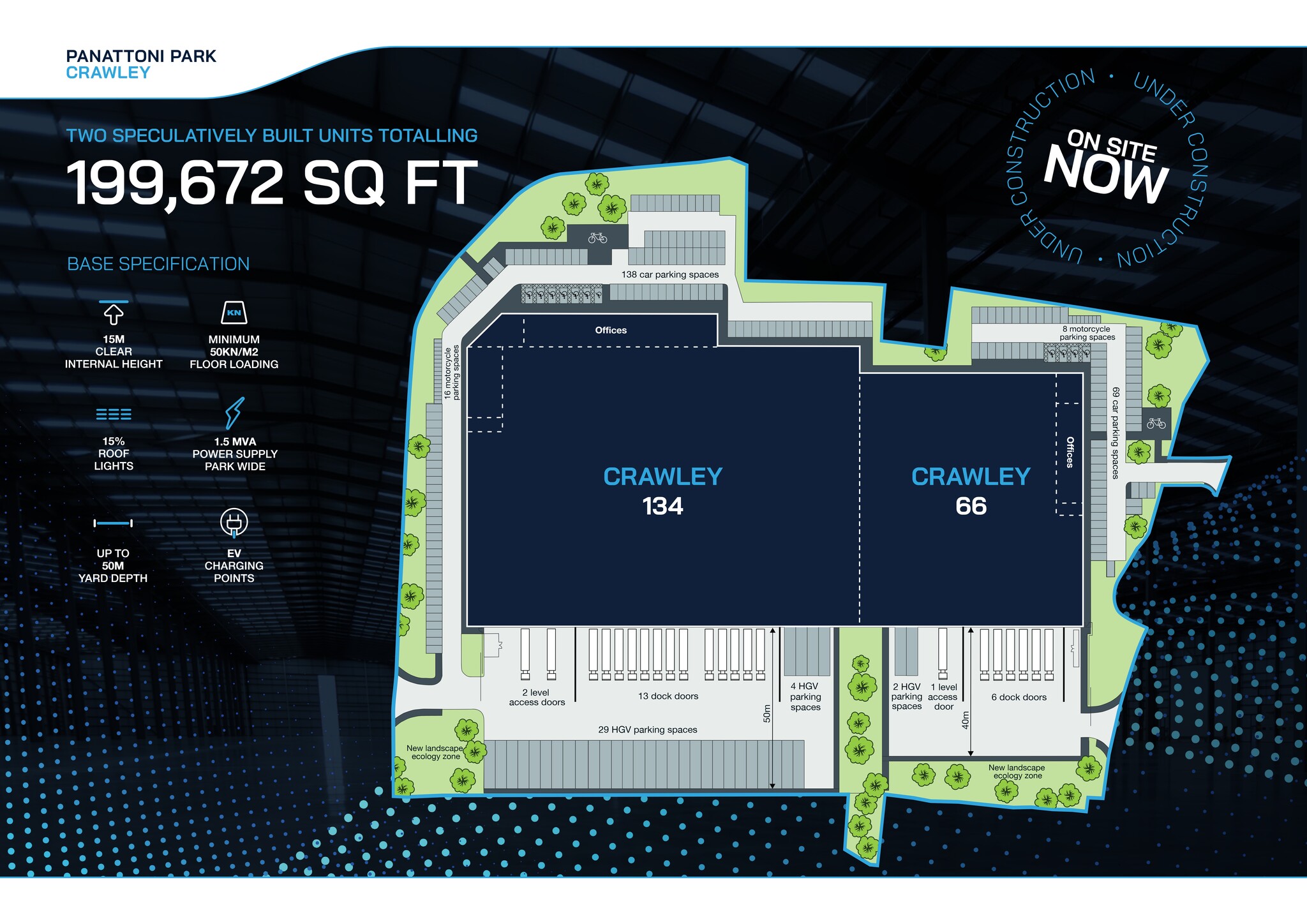 Fleming Way, Crawley à louer Plan de site– Image 1 sur 1