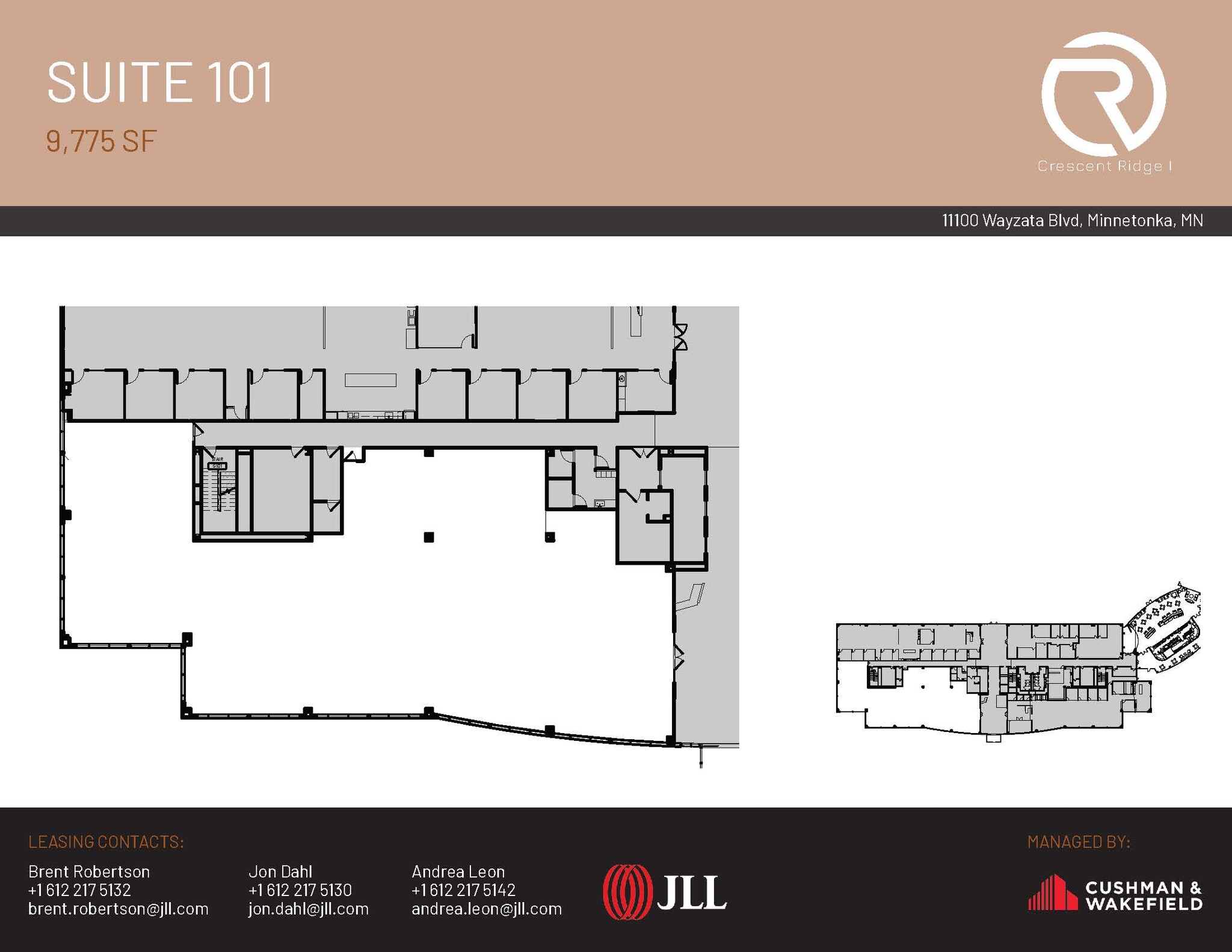 11100 Wayzata Blvd, Minnetonka, MN à louer Plan d’étage– Image 1 sur 1