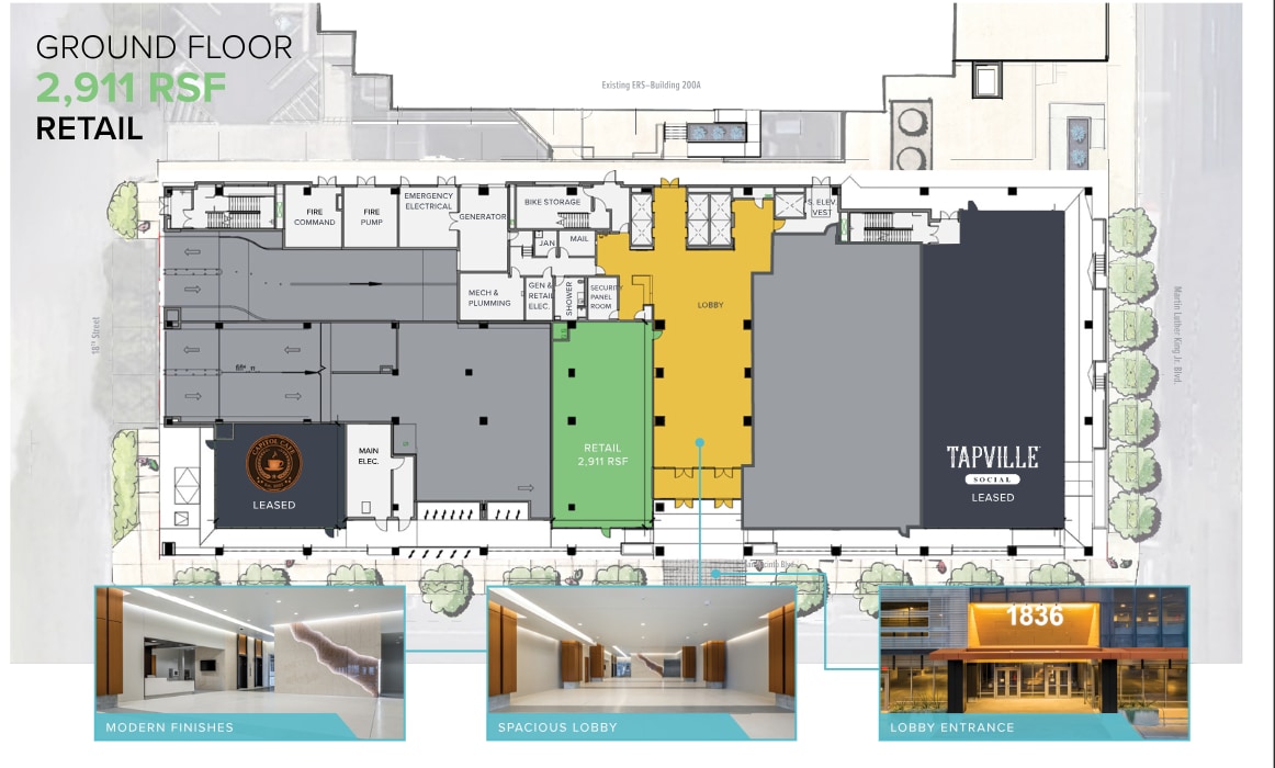 1836 San Jacinto Blvd, Austin, TX à louer Plan d’étage– Image 1 sur 1