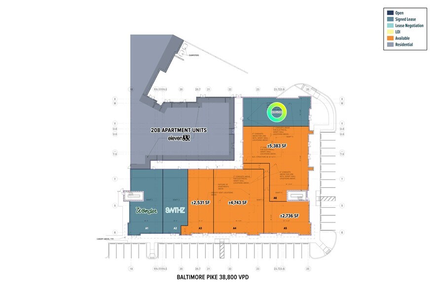1067 W Baltimore Pike, Media, PA à louer - Plan de site – Image 3 sur 10