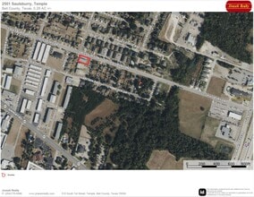 2501 Saulsbury Dr, Temple, TX - Vue aérienne vue de carte