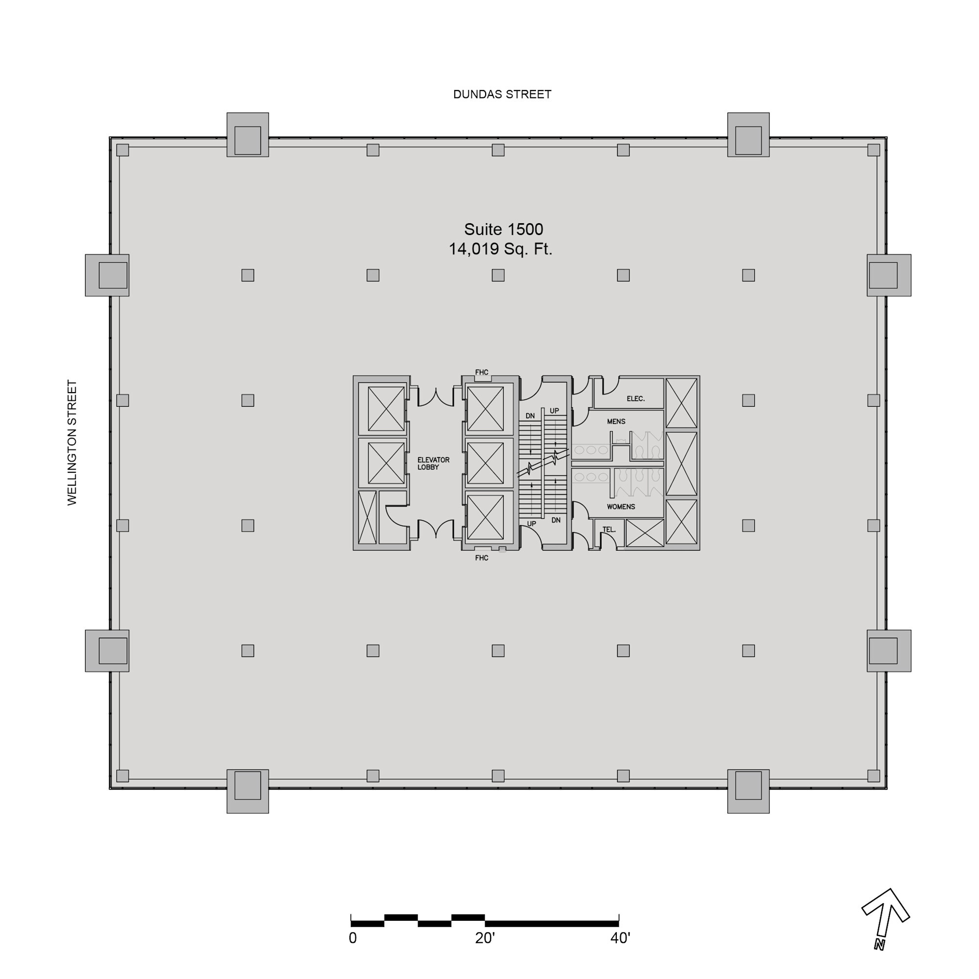380 Wellington St, London, ON à louer Plan d’étage– Image 1 sur 1