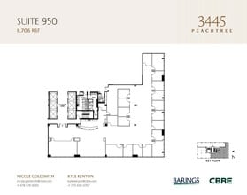 3445 Peachtree Rd NE, Atlanta, GA à louer Plan d’étage– Image 1 sur 1