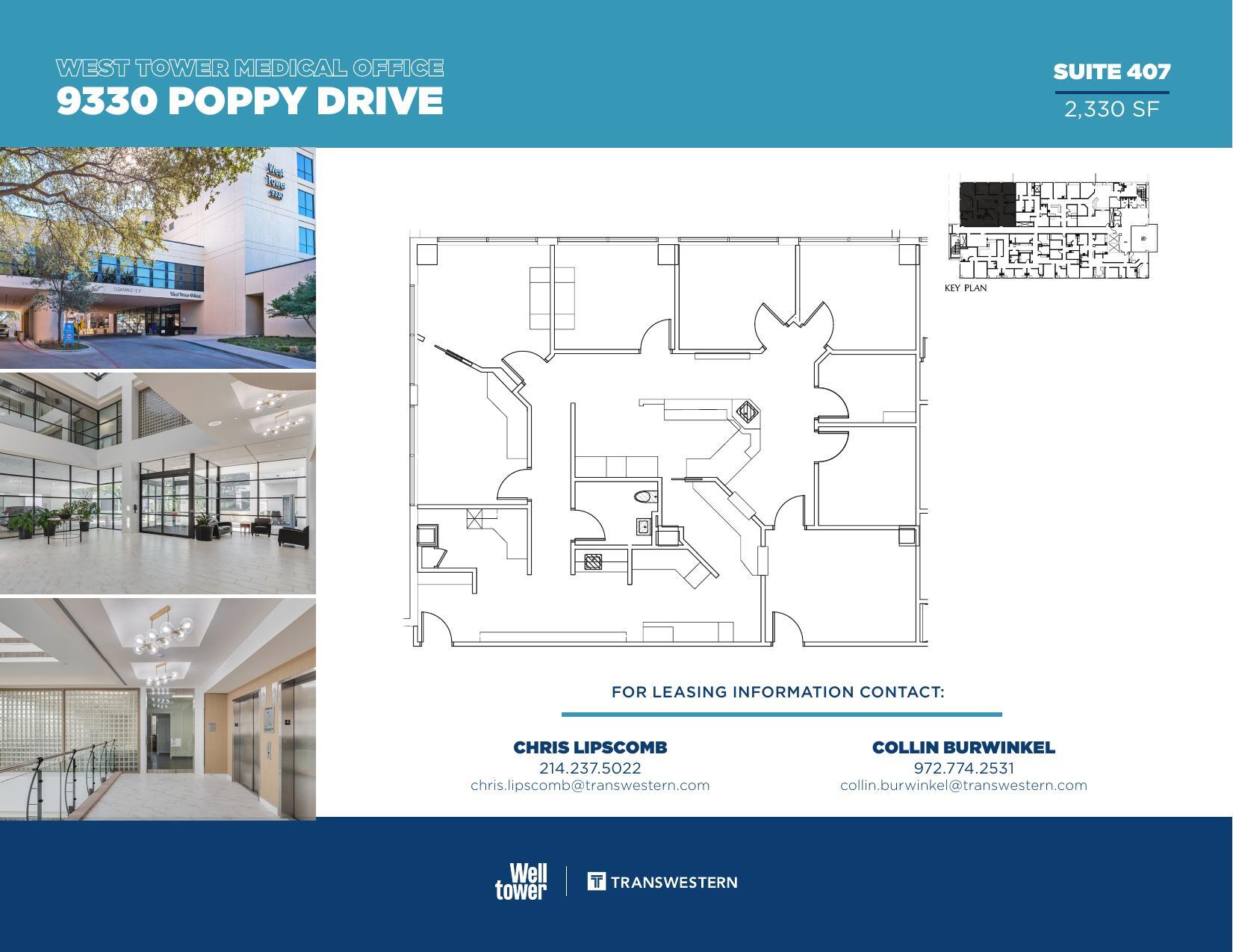 9330 Poppy Dr, Dallas, TX à louer Plan d’étage– Image 1 sur 1
