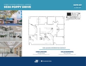 9330 Poppy Dr, Dallas, TX à louer Plan d’étage– Image 1 sur 1