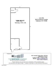 28170 Avenue Crocker, Valencia, CA à louer Plan d’étage– Image 1 sur 1