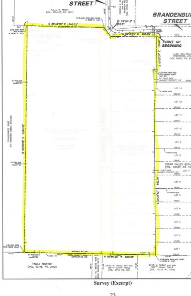 100 Carrell, Cedar Hill, TX à vendre - Plan cadastral – Image 2 sur 10