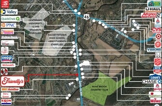 304 Mountain Ave, Hackettstown, NJ - Vue aérienne  vue de carte