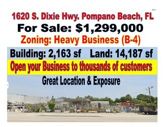Plus de détails pour 1620 S Dixie Hwy, Pompano Beach, FL - Local commercial à vendre