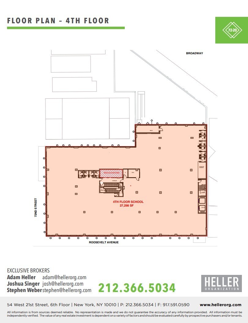 72-20 Broadway, Jackson Heights, NY à louer Plan d’étage– Image 1 sur 4