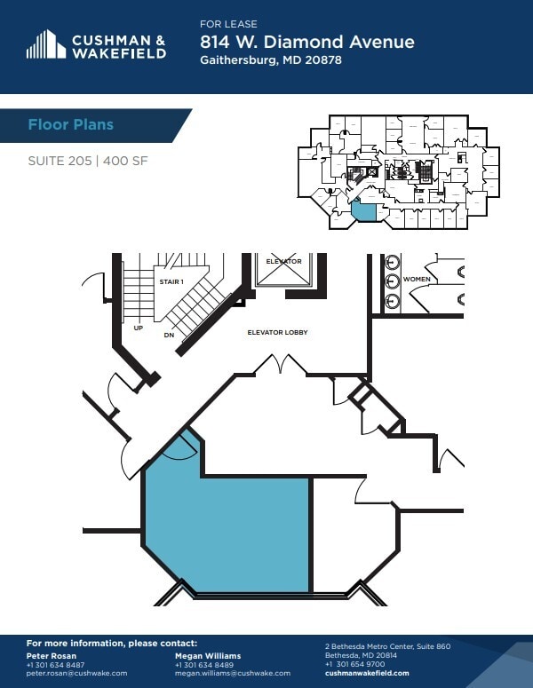 814 W Diamond Ave, Gaithersburg, MD à louer Plan d’étage– Image 1 sur 1