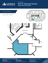 814 W Diamond Ave, Gaithersburg, MD à louer Plan d’étage– Image 1 sur 1