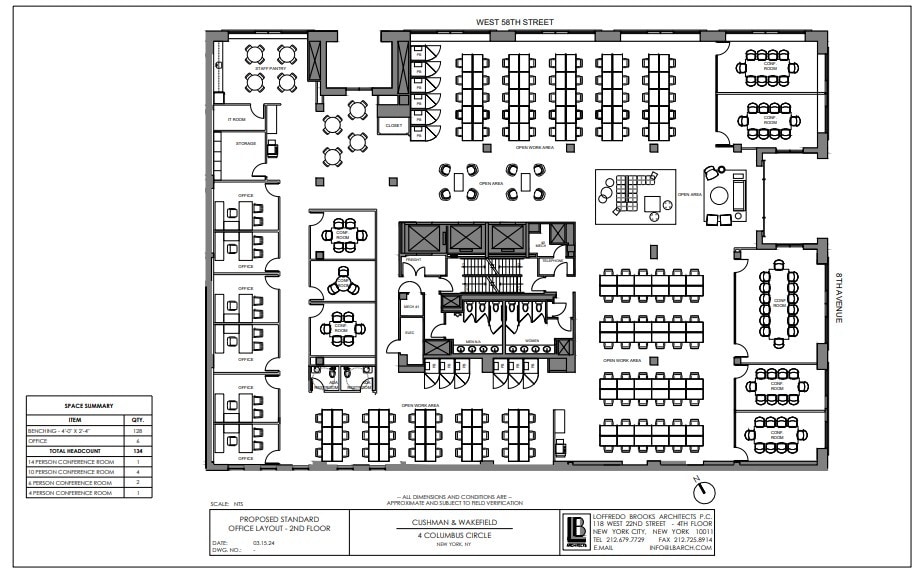 4 Columbus Cir, New York, NY à louer Plan d’étage– Image 1 sur 4