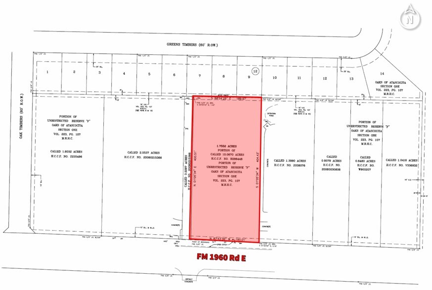 5625 FM 1960 Rd East, Humble, TX à vendre - Plan cadastral – Image 3 sur 6