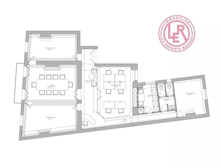 Bureau dans Paris à louer - Plan d’étage – Image 2 sur 8