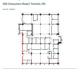 245 Consumers Rd, Toronto, ON à louer Plan d’étage– Image 1 sur 1