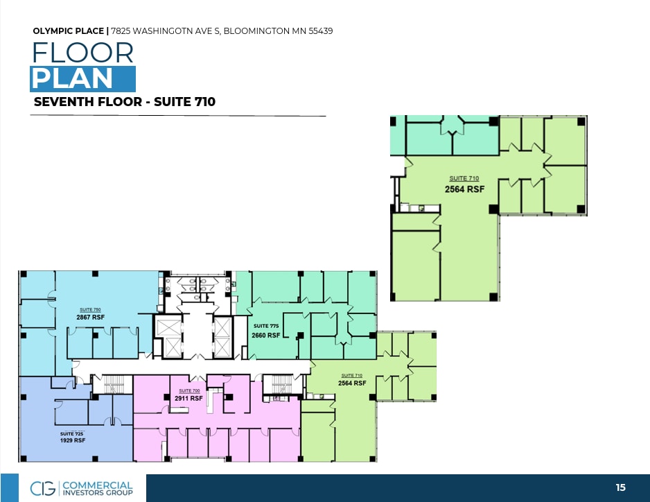 7825 Washington Ave S, Minneapolis, MN à louer Plan d’étage– Image 1 sur 1