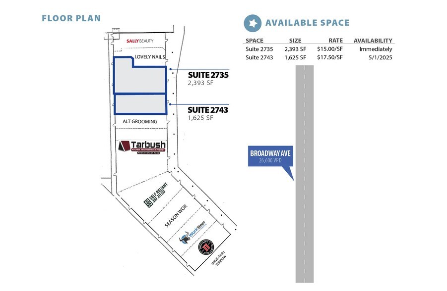 2655-2789 S Broadway Ave, Boise, ID à louer - Plan d’étage – Image 3 sur 10