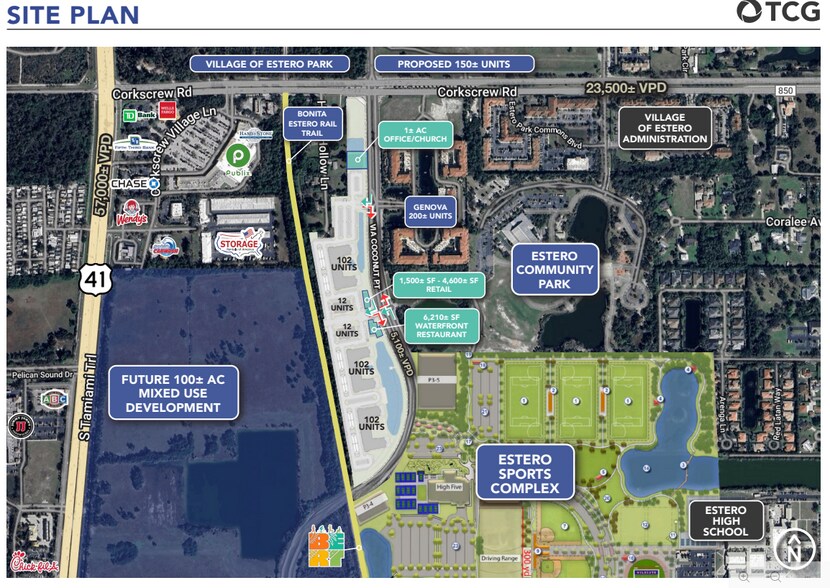 21750 Via Coconut Pointe, Estero, FL à louer - Plan de site – Image 2 sur 4