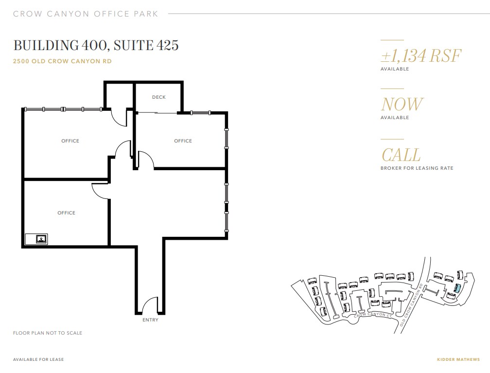 3 Crow Canyon Ct, San Ramon, CA à louer Plan d’étage– Image 1 sur 1