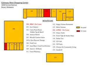 Plus de détails pour 1030 Forrest Ave, Dover, DE - Local commercial à louer