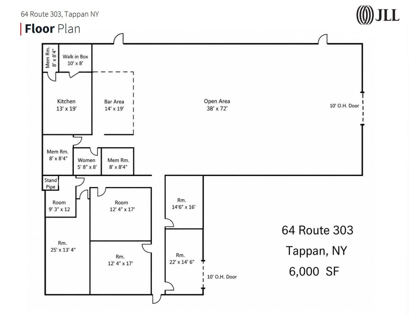 64 Route 303, Tappan, NY à louer Plan d’étage– Image 1 sur 1