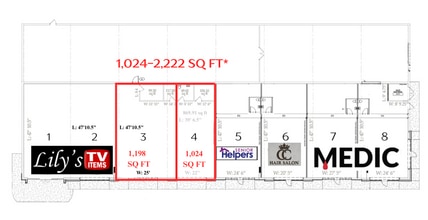 1536 Winfield Dunn Pky, Sevierville, TN à louer Plan d’étage– Image 2 sur 2