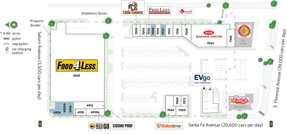 6900-7100 S Santa Fe Ave, Huntington Park, CA à louer - Plan de site – Image 3 sur 25
