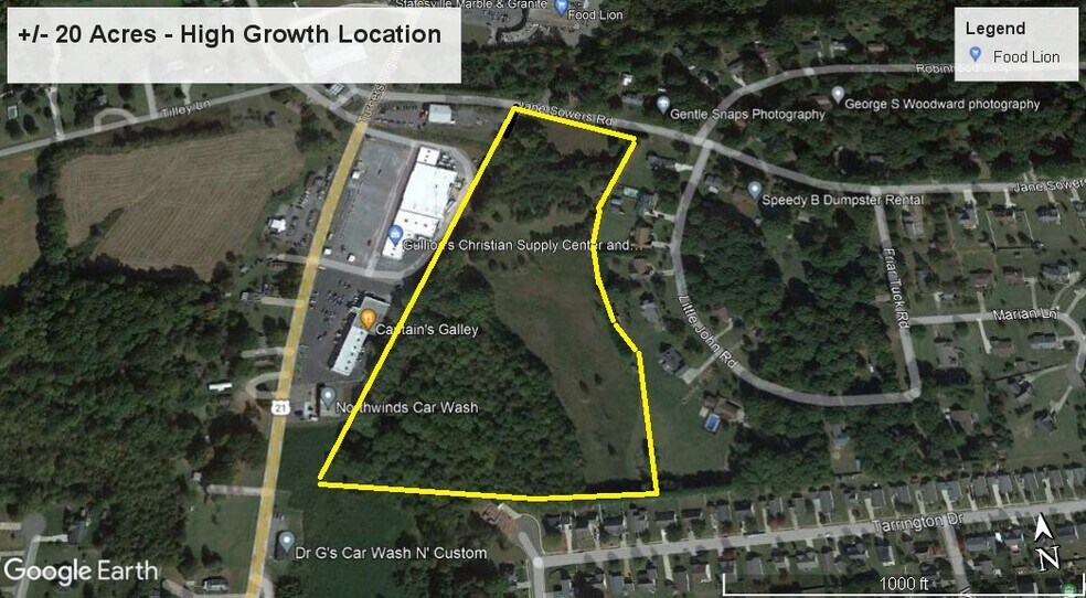 Jane Sowers Road, Statesville, NC à vendre - Aérien – Image 3 sur 5