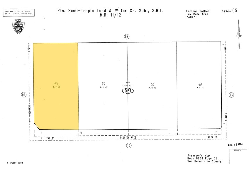 13910 Valley Blvd, Fontana, CA à louer - Plan cadastral – Image 2 sur 2
