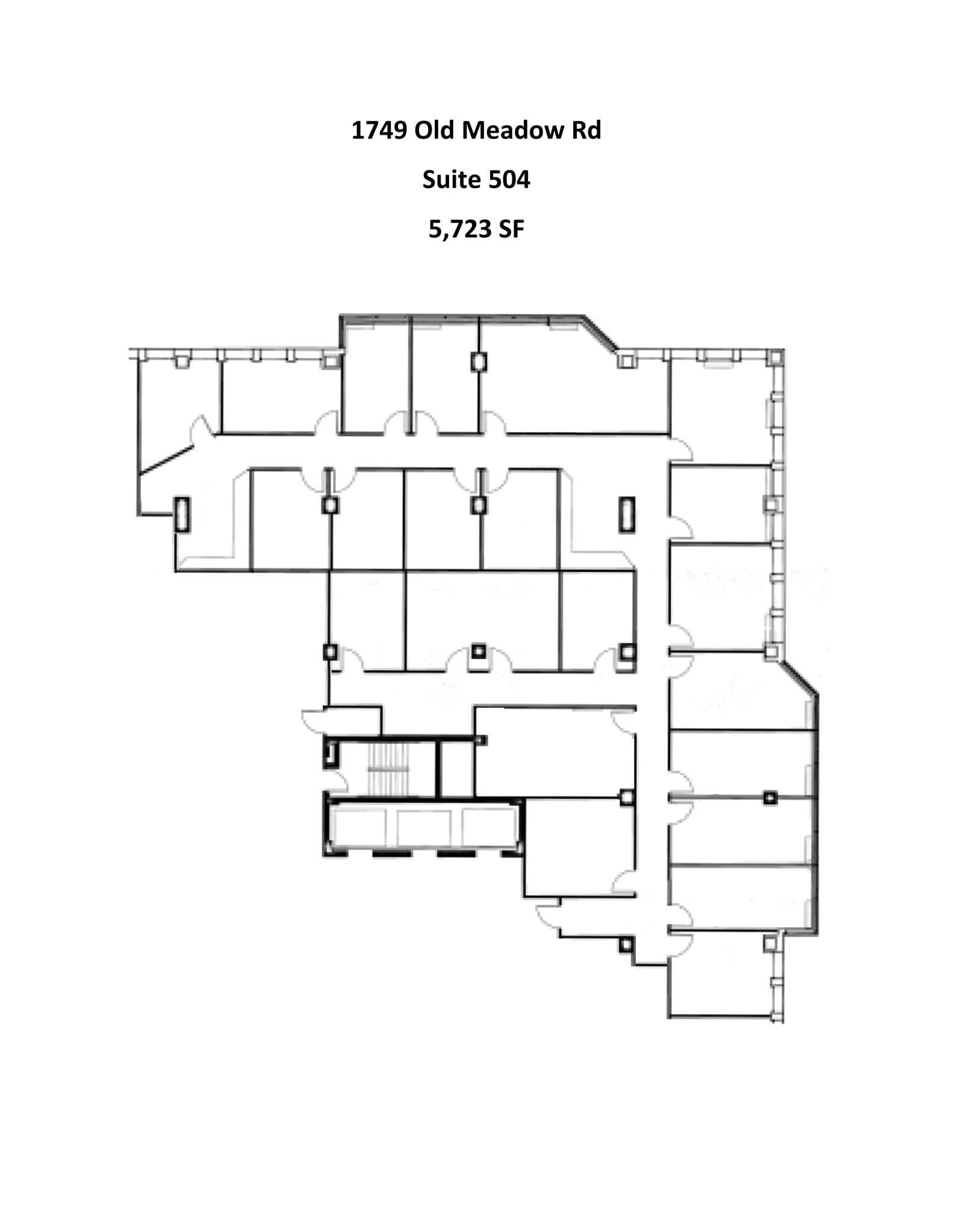 1749 Old Meadow Rd, McLean, VA à louer Plan de site– Image 1 sur 2