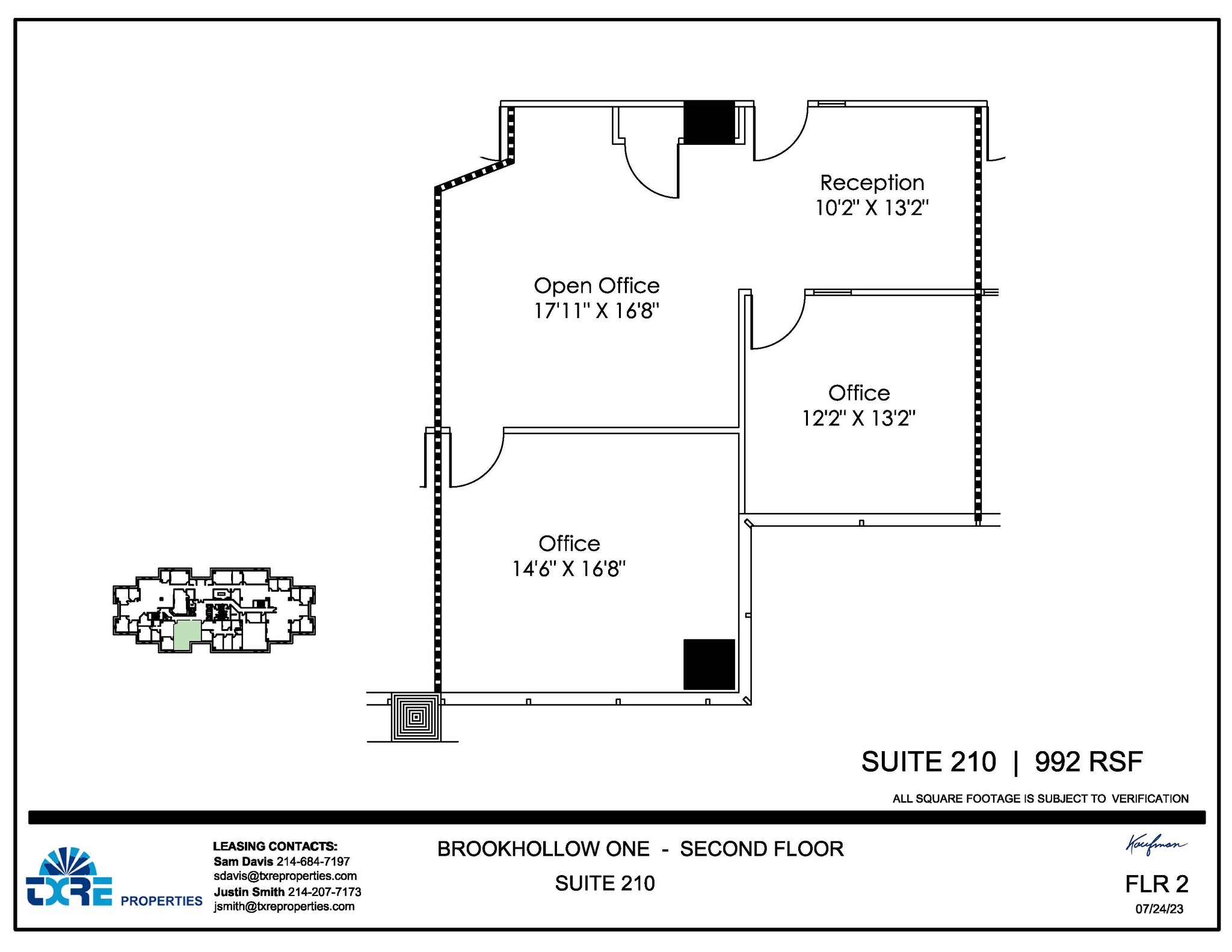 2301 E Lamar Blvd, Arlington, TX à louer Plan d’étage– Image 1 sur 1