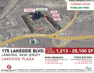 Plus de détails pour 175 Lakeside Blvd, Landing, NJ - Local commercial à louer