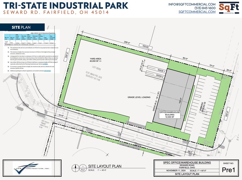 9381 Seward Rd, Fairfield, OH à louer - Plan de site – Image 2 sur 5